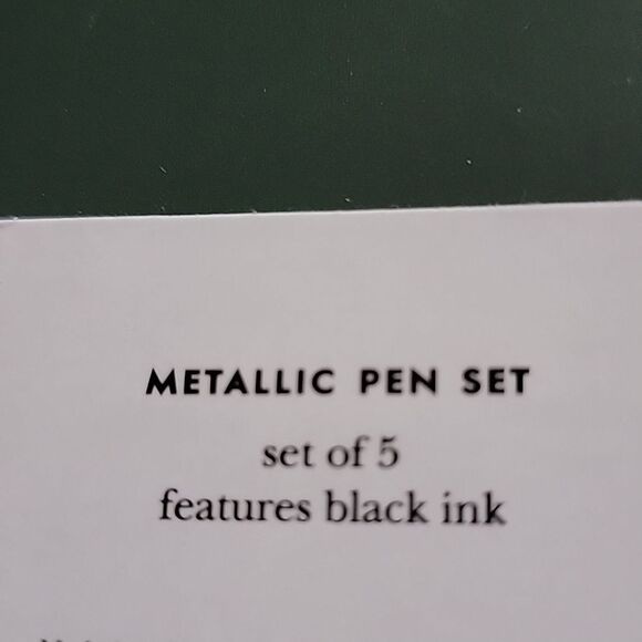 New kate spade Metallic Ink Pen Set (5) - Picture 3 of 5